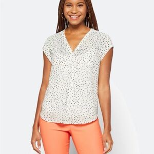 Monday Fun Lillian V Neck Blouse in Size XL